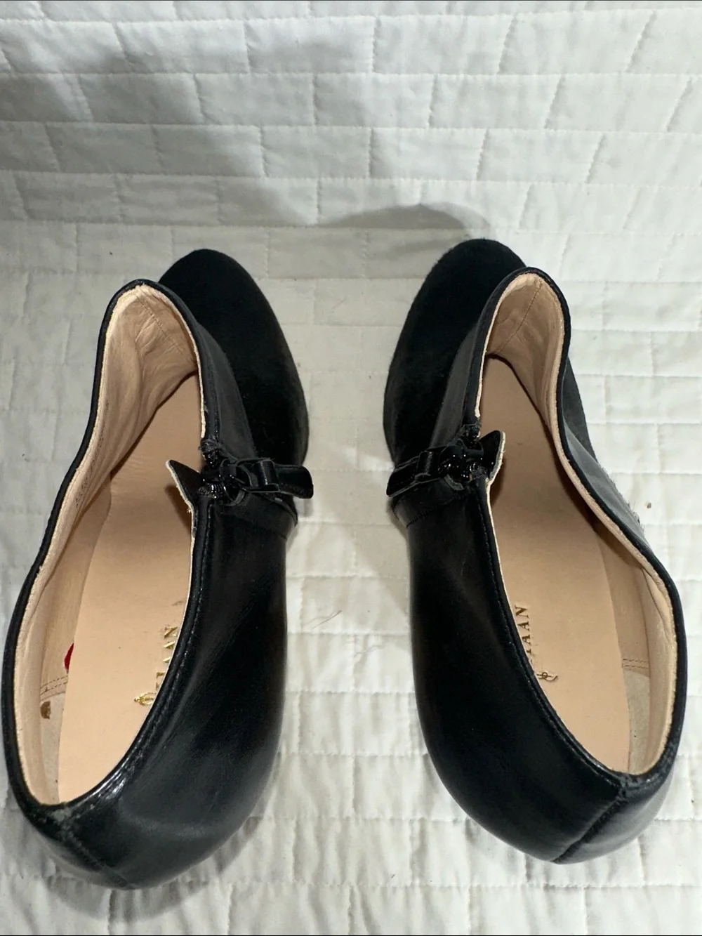 Cole Haan Sophie leather and genuine calf hair booties